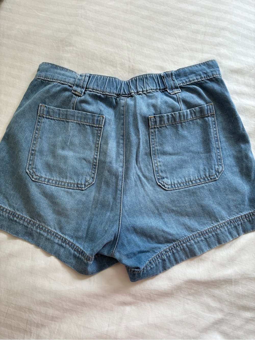 Old Navy Light Blue Denim High-Rise Shorts - Picture 2 of 3